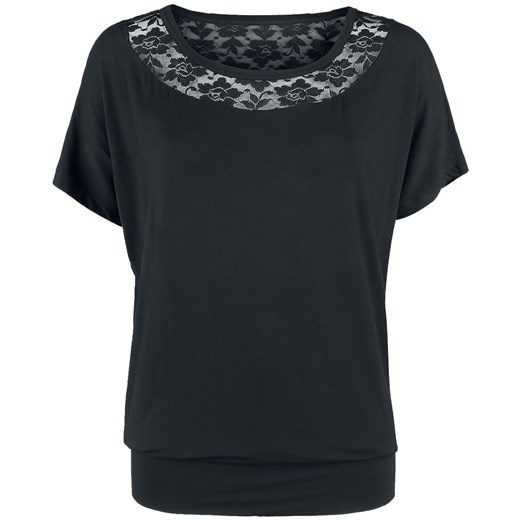 Bluzka damska Black Premium By Emp czarna z elastanu 