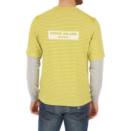 Stone Island Bluza dla Mężczyzn, żółty musztardowy, Bawełna, 2019, L M S  Stone Island M RAFFAELLO NETWORK
