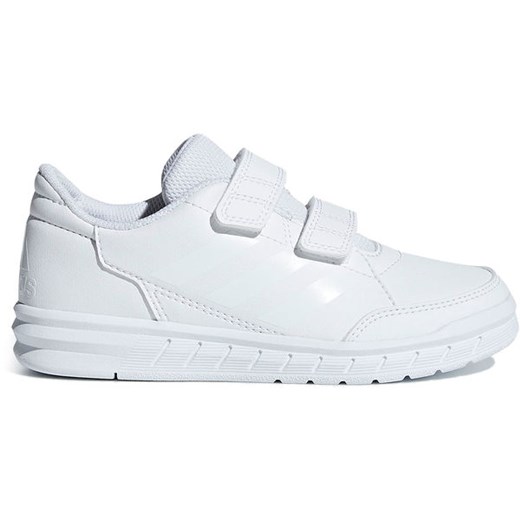 Buty sportowe dziecięce Adidas białe bez wzorów na rzepy 