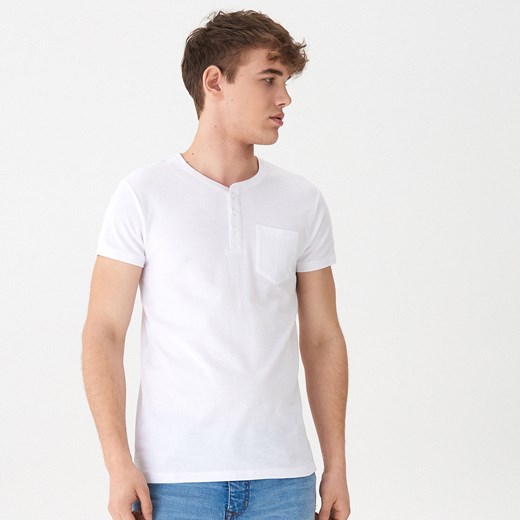T-shirt męski House biały z krótkim rękawem 