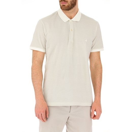 Brooksfield Koszulka Polo dla Mężczyzn, Denim Off White, Bawełna, 2019, L M S XL XXL XXXL  Brooksfield S RAFFAELLO NETWORK