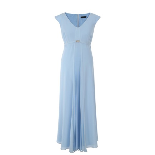 Sukienka niebieska Vitovergelis prosta bez rękawów elegancka bez wzorów 