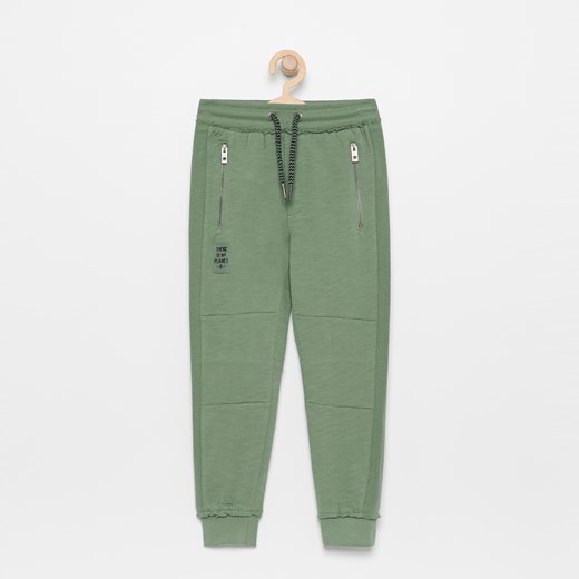 Reserved - Spodnie dresowe z bawełny organicznej - Zielony  Reserved 128 