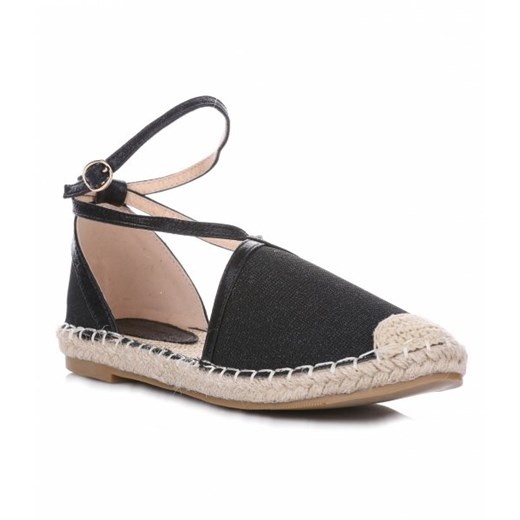 Modne Espadryle Damskie Czarne