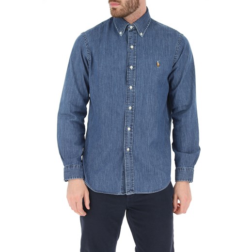 Ralph Lauren Koszula dla Mężczyzn, ciemny niebieski denim, Bawełna, 2019, L M S XL Ralph Lauren  XL RAFFAELLO NETWORK