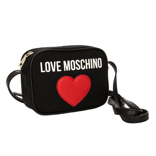 Listonoszka Love Moschino na ramię elegancka tkaninowa 