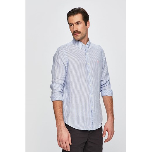Polo Ralph Lauren koszula męska z długim rękawem lniana 