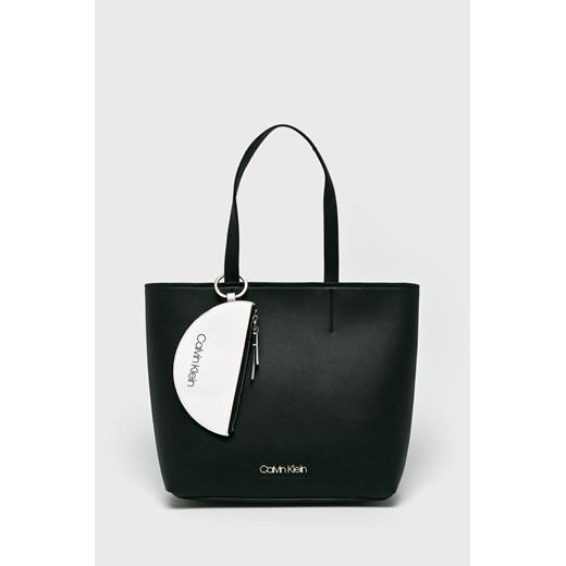 Shopper bag Calvin Klein na ramię matowa 