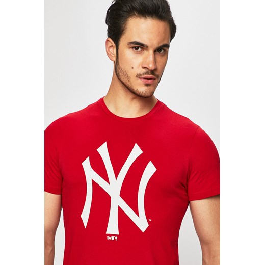 T-shirt męski czerwony New Era 