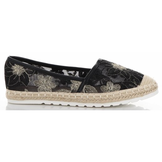 Espadryle damskie Ideal Shoes płaskie z tkaniny 