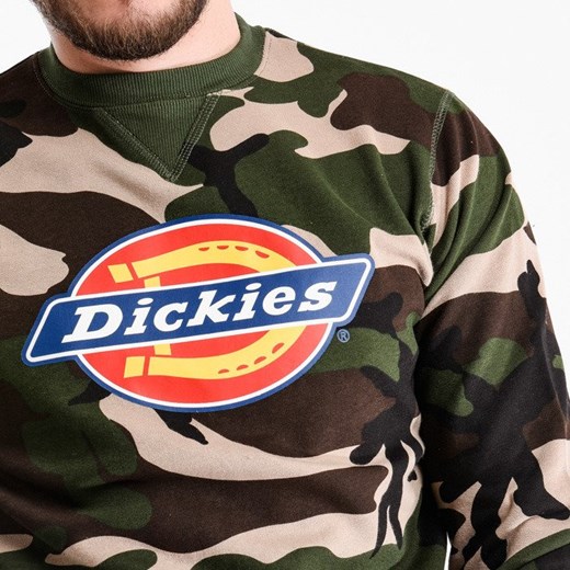 Bluza męska Dickies w militarnym stylu jesienna we wzór moro 