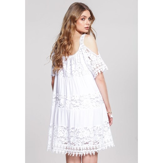 Biała Sukienka Creat  Renee M/L Renee odzież