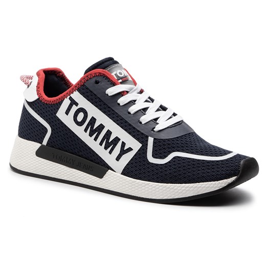 Sneakersy TOMMY JEANS - Technical Details Flexi Sneaker EM0EM00289 Rwb 020 Tommy Jeans  45 eobuwie.pl