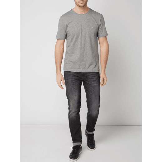 T-shirt męski Calvin Klein jesienny z krótkim rękawem bez wzorów 