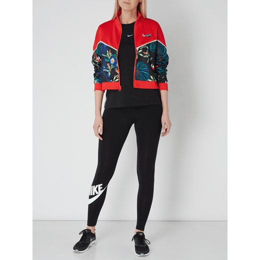 Bluza damska Nike w kwiaty krótka w stylu młodzieżowym na jesień