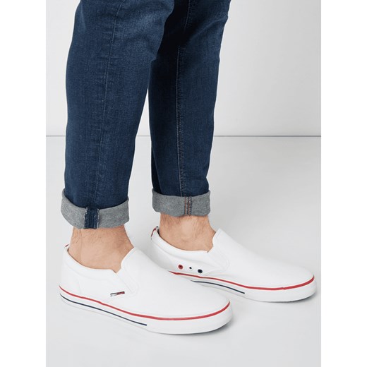 Trampki męskie Tommy Jeans jesienne białe bez zapięcia sportowe 