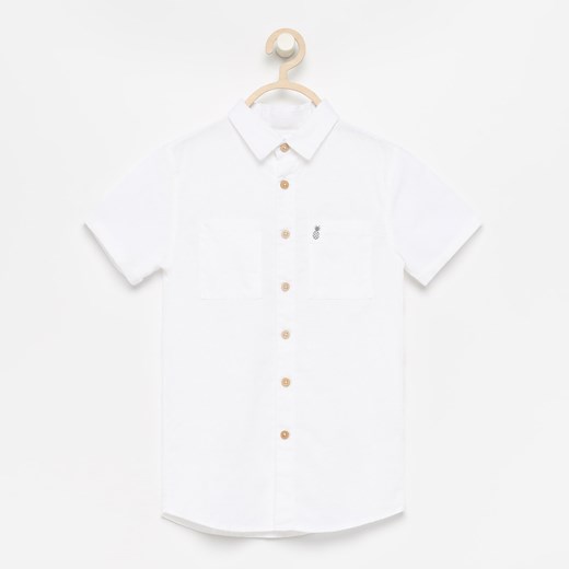 Reserved - Koszula z lnem - Biały Reserved  140 