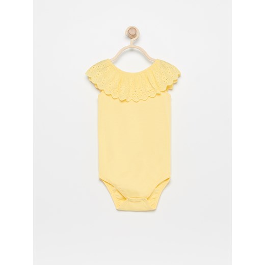 Odzież dla niemowląt żółta Reserved koronkowa 