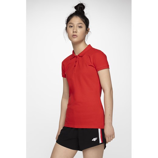 Koszulka polo damska TSD051 - czerwony