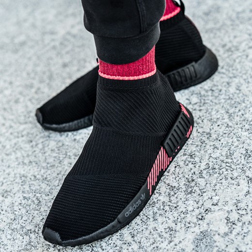 Buty sportowe męskie Adidas nmd czarne bez zapięcia 