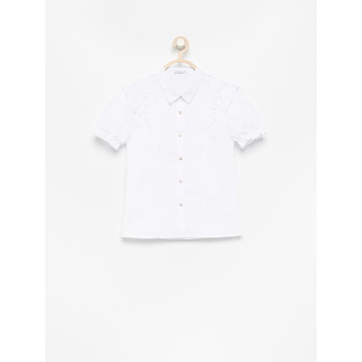 Reserved - Koszula z falbankami - Biały