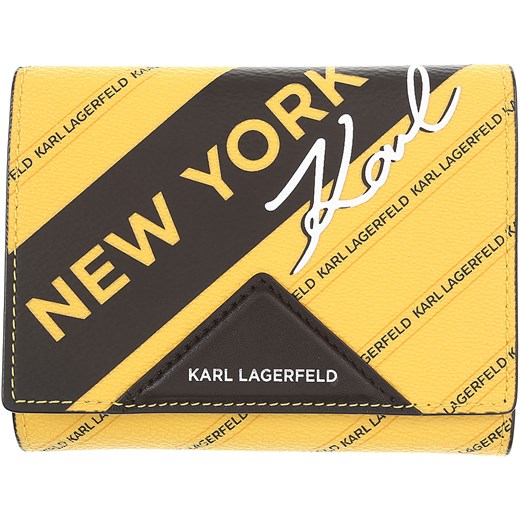 Karl Lagerfeld Portfel dla Kobiet, żółty, Polichlorek winylu, 2019 Karl Lagerfeld  One Size RAFFAELLO NETWORK