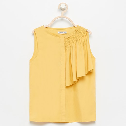 Reserved - Asymetryczna bluzka - Żółty