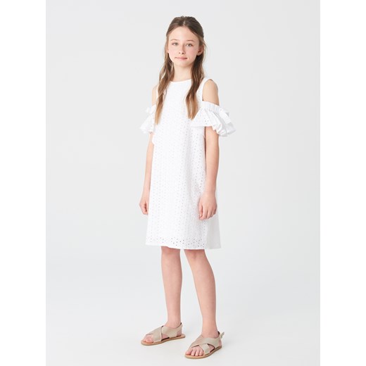 Reserved sukienka dziewczęca biała 