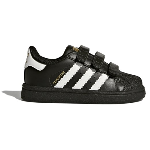 Trampki dziecięce Adidas w paski skórzane na rzepy 