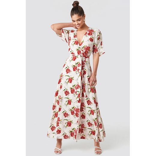 MANGO Byron Dress - White,Multicolor Mango L NA-KD