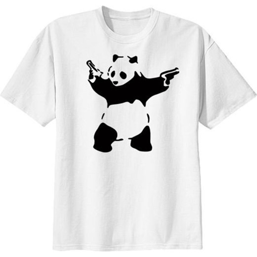 T-shirt męski Foto-bart biały z krótkimi rękawami 