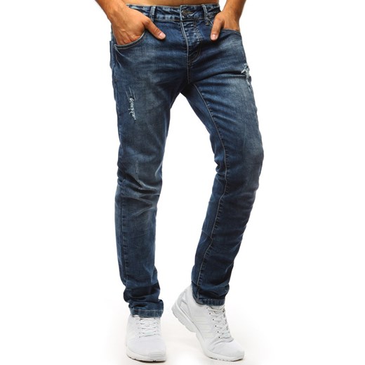 Spodnie jeansowe męskie niebieskie UX1352