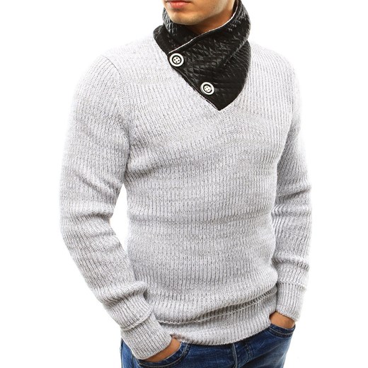 Sweter męski biały WX1006