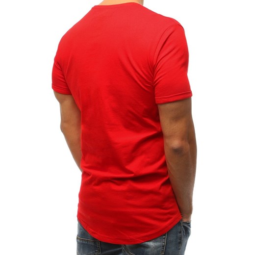 T-shirt męski Dstreet w nadruki z krótkim rękawem z bawełny 