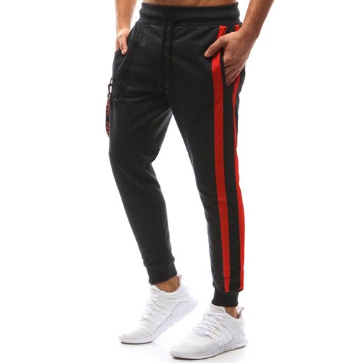 Spodnie męskie joggery antracytowe (ux1139)