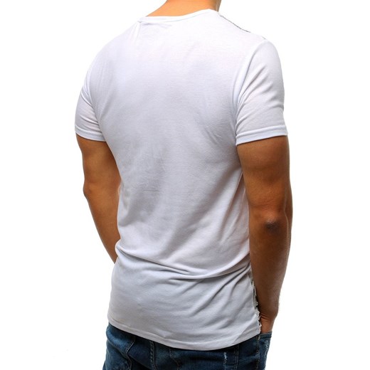 T-shirt męski szary Dstreet z krótkimi rękawami w stylu młodzieżowym 