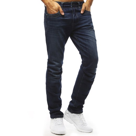 Spodnie jeansowe męskie niebieskie UX1386