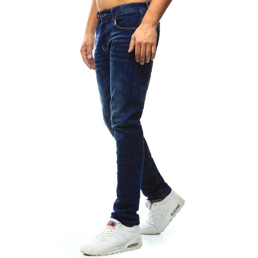 Spodnie jeansowe męskie granatowe UX1010