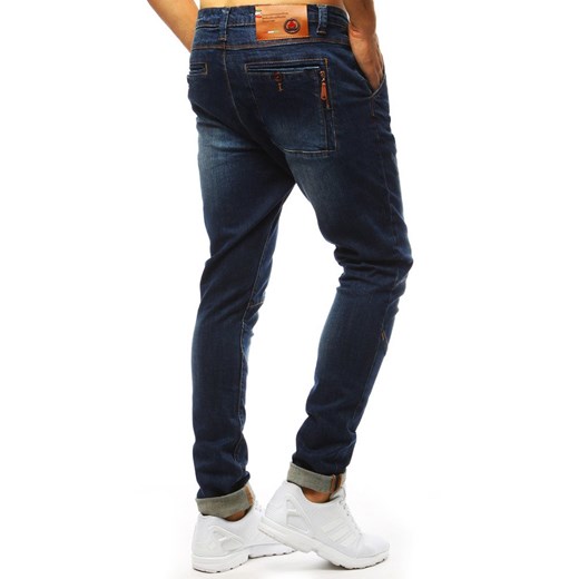 Granatowe jeansy męskie Dstreet 