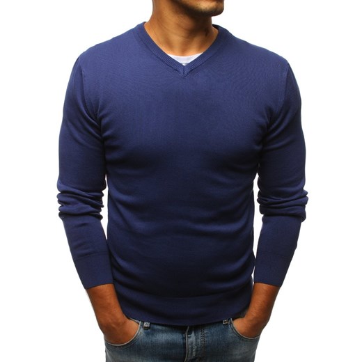 Sweter męski niebieski (wx1042)