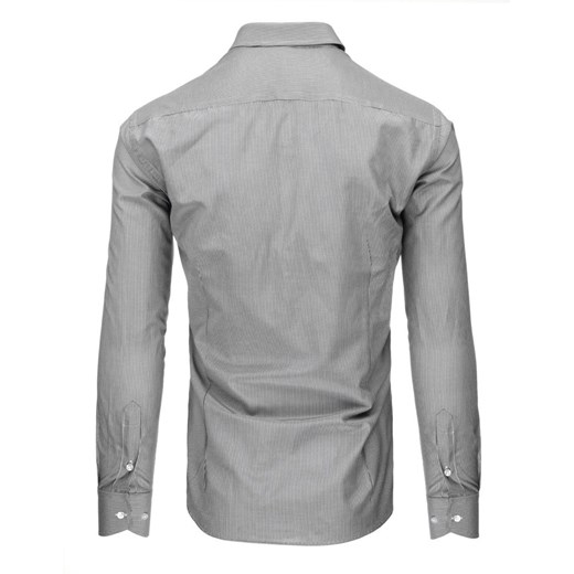 Biało-czarna koszula męska w paski DX1495