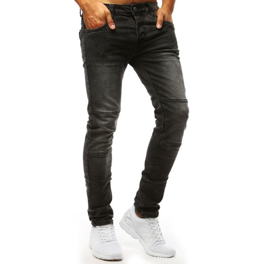 Spodnie jeansowe męskie czarne UX1322