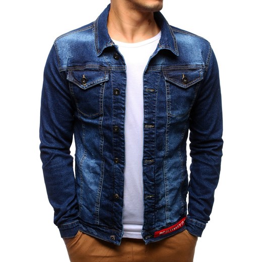 Kurtka męska jeansowa niebieska (tx2196)