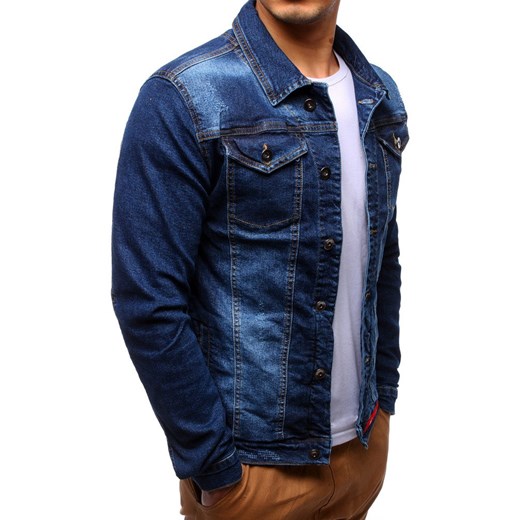 Kurtka męska jeansowa niebieska (tx2196)