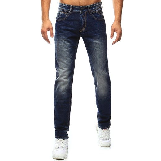 Spodnie jeansowe męskie granatowe Dstreet UX0912