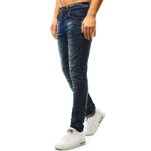 Spodnie jeansowe męskie niebieskie UX1051