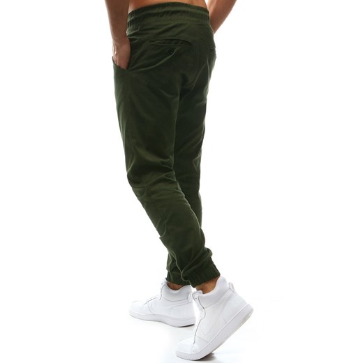 Spodnie męskie joggery khaki (ux1137)