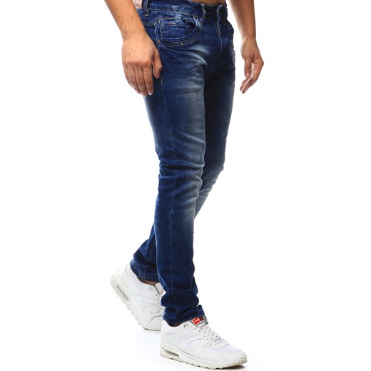 Spodnie jeansowe męskie niebieskie UX0995