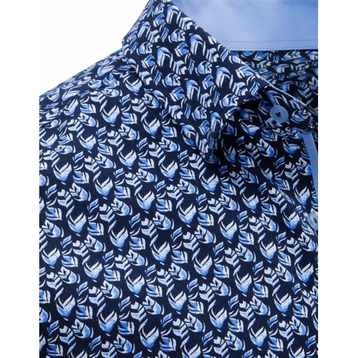 Koszula męska niebieska Dstreet z kołnierzykiem button down