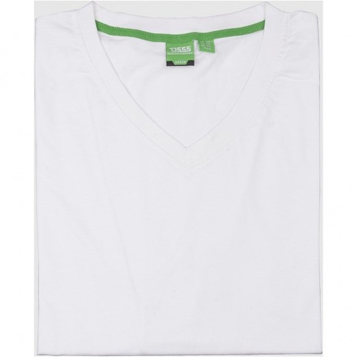 T-shirt męski D555 biały z krótkim rękawem 